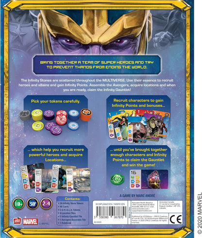 Marvel Splendor Board Game - Unite Heroes and Gems in an Epic Strategy Adventure, Family Game for Kids and Adults, Ages 10+, 2-4 Players, 30 Minute Playtime
