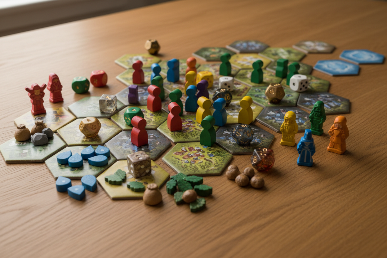 Board Game Pieces No Text